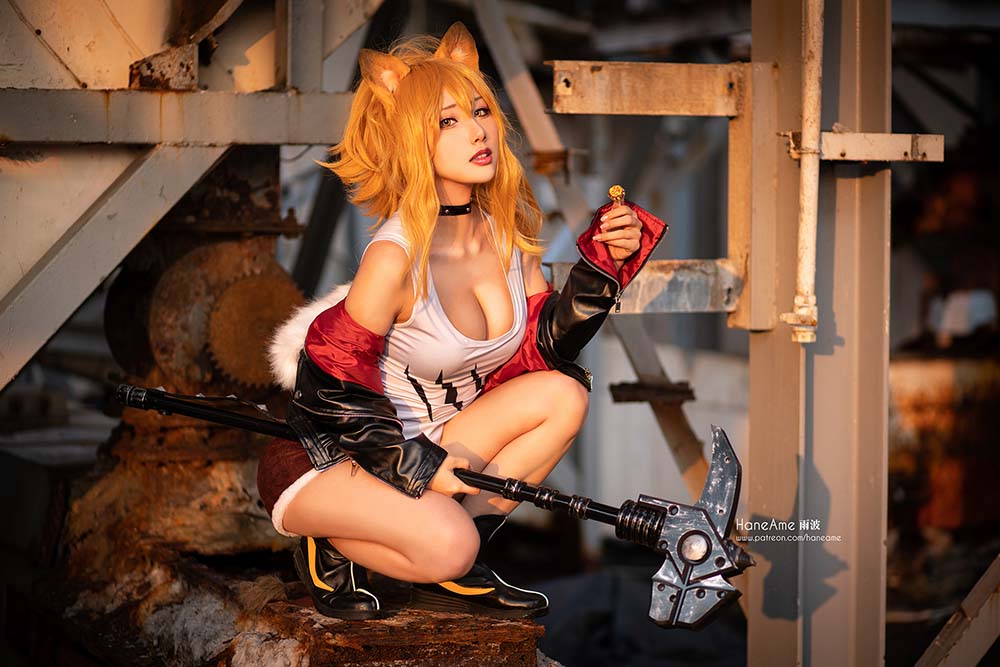 Hane Ame 雨波写真 – 明日方舟 推进之王1 Cosplay-第2张