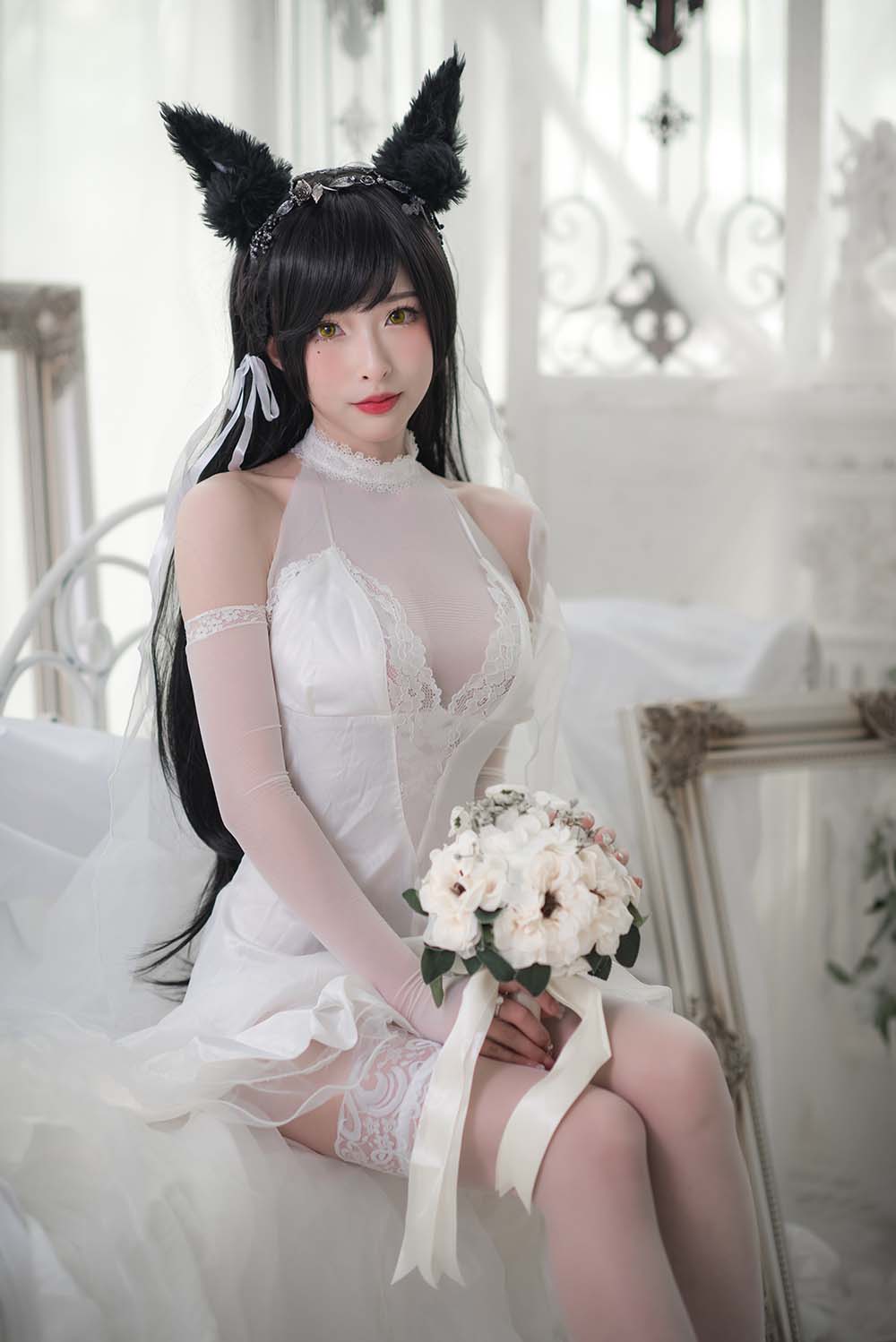 清水由乃 – 爱宕婚纱 Cosplay-第1张