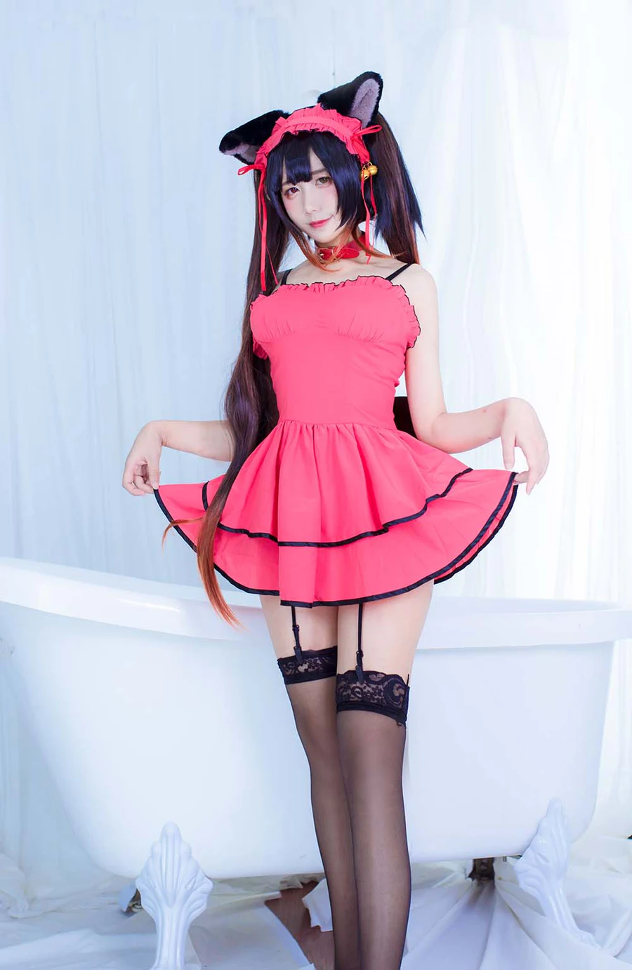 九曲Jean – 狂三睡衣 Cosplay-第1张