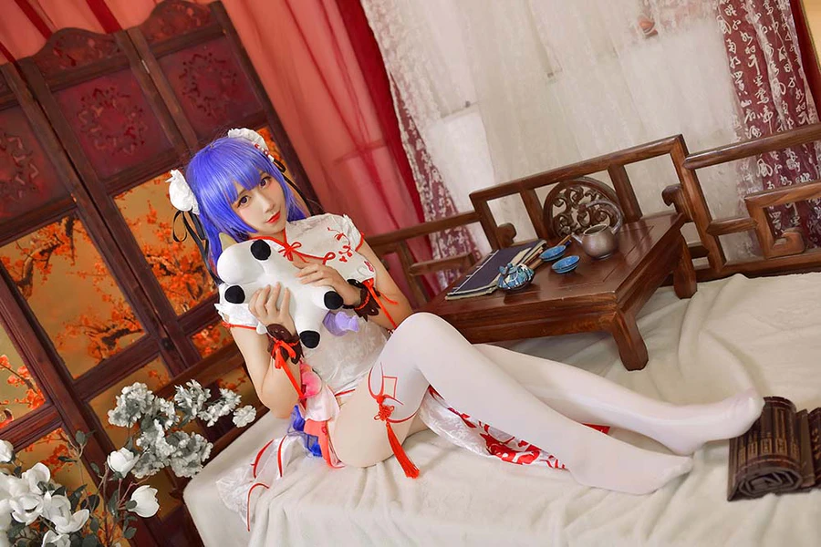九曲Jean – 旗袍 Cosplay-第2张