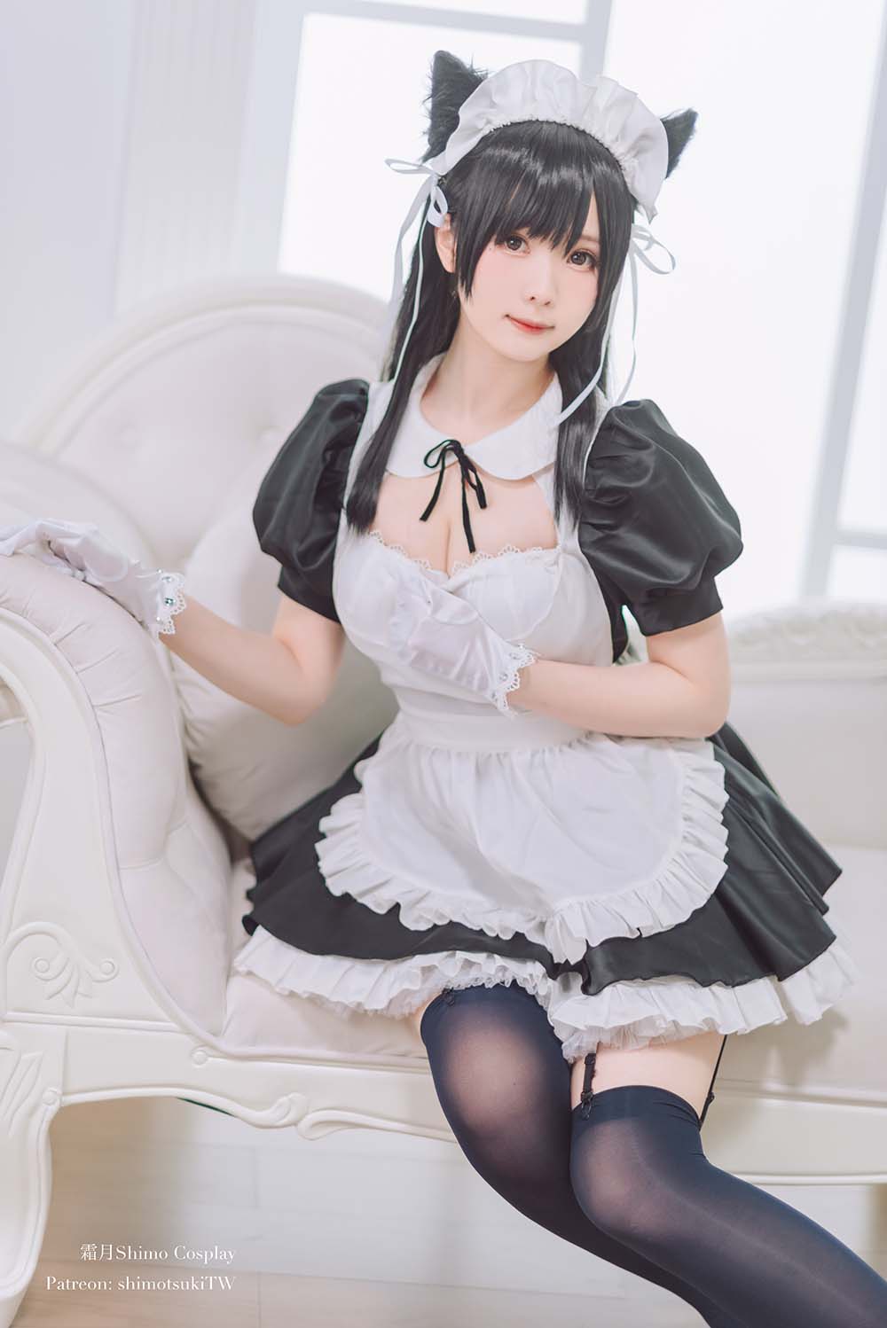 霜月shimo – 爱宕女仆 Cosplay-第1张
