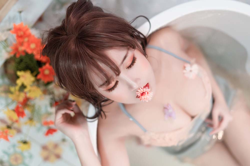 三度_69 – 蓝睡裙 Cosplay-第1张