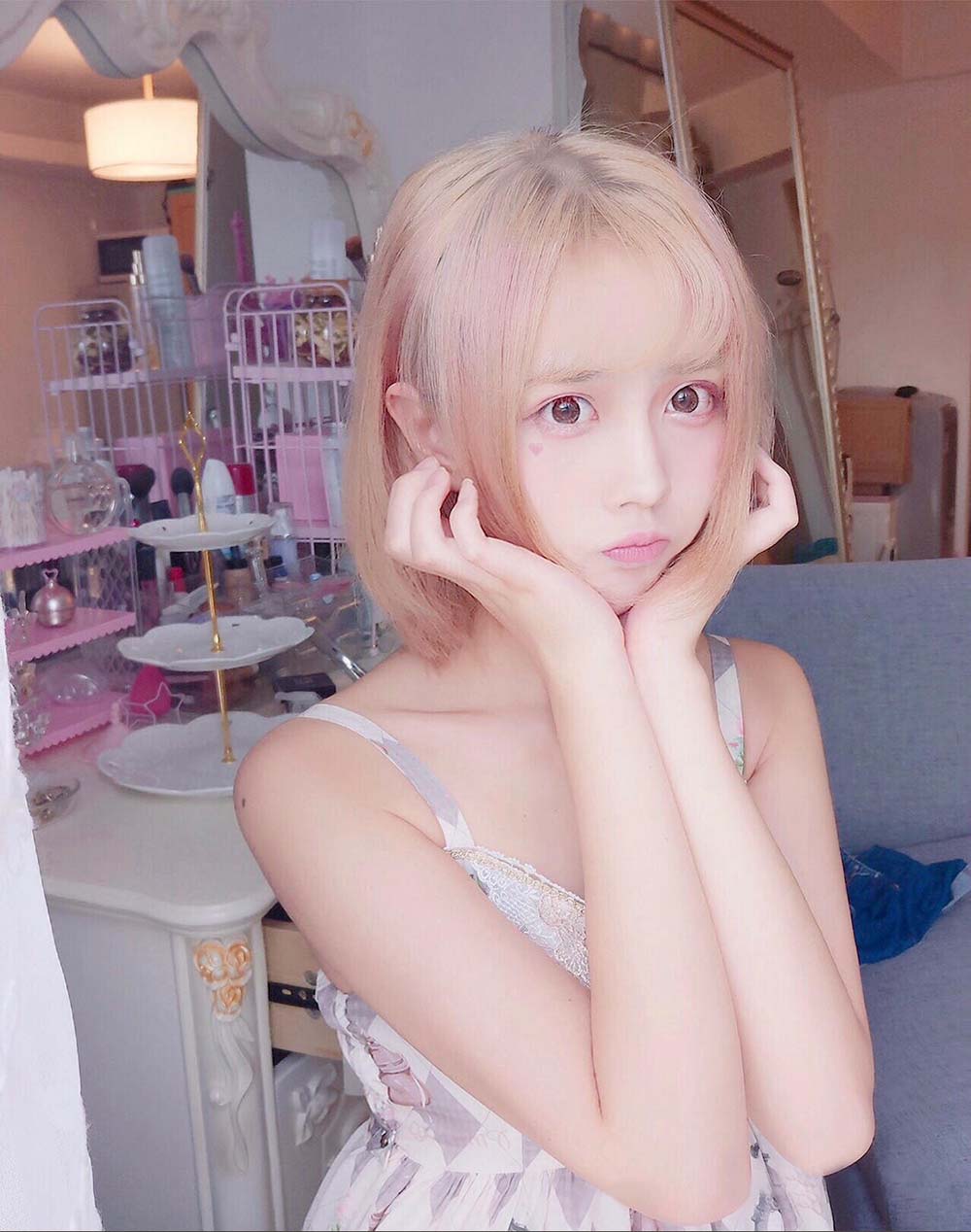 念雪ww – 白色长筒过膝袜 Cosplay-第2张