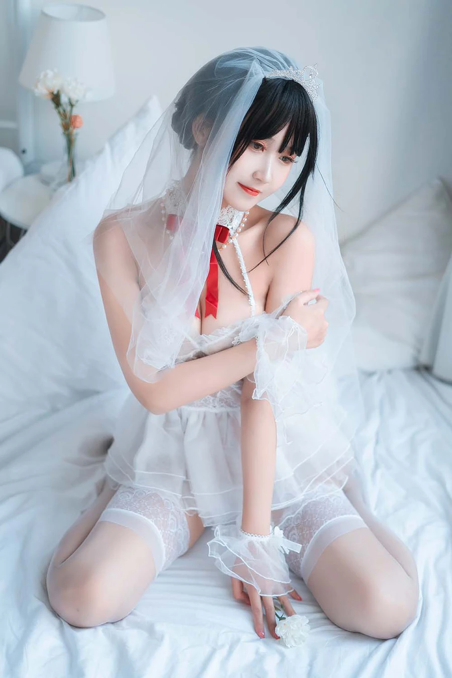 三度_69 – 婚纱孔雀翎 Cosplay-第2张