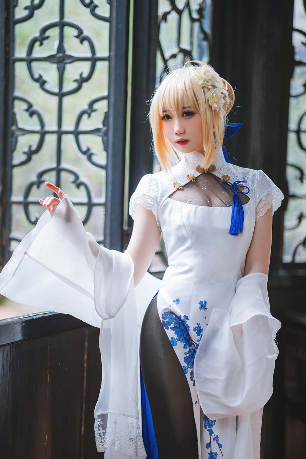 焖焖碳 – saber旗袍 Cosplay-第1张