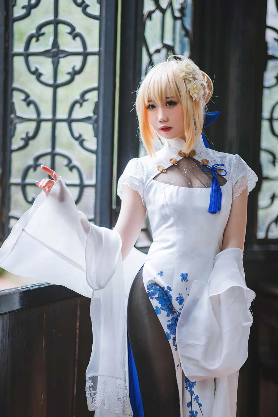 焖焖碳 – saber旗袍 Cosplay-第1张
