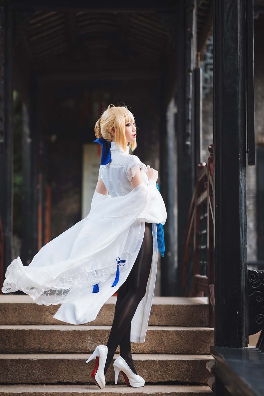 焖焖碳 – saber旗袍 Cosplay-第2张