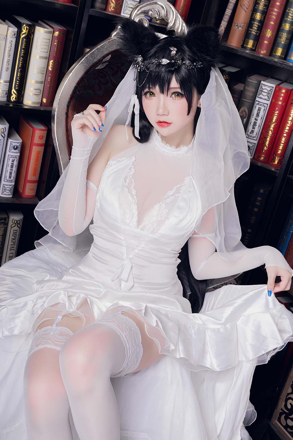 雪晴Astra – 爱宕花嫁 Cosplay-第1张