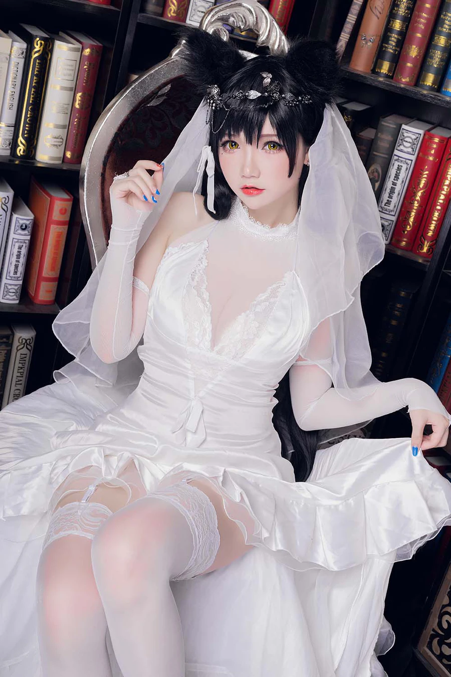 雪晴Astra – 爱宕花嫁 Cosplay-第1张