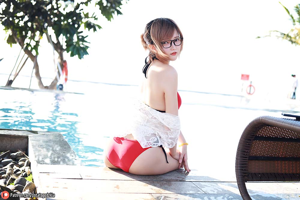 Potato Godzilla – Summer Dream Cosplay-第1张