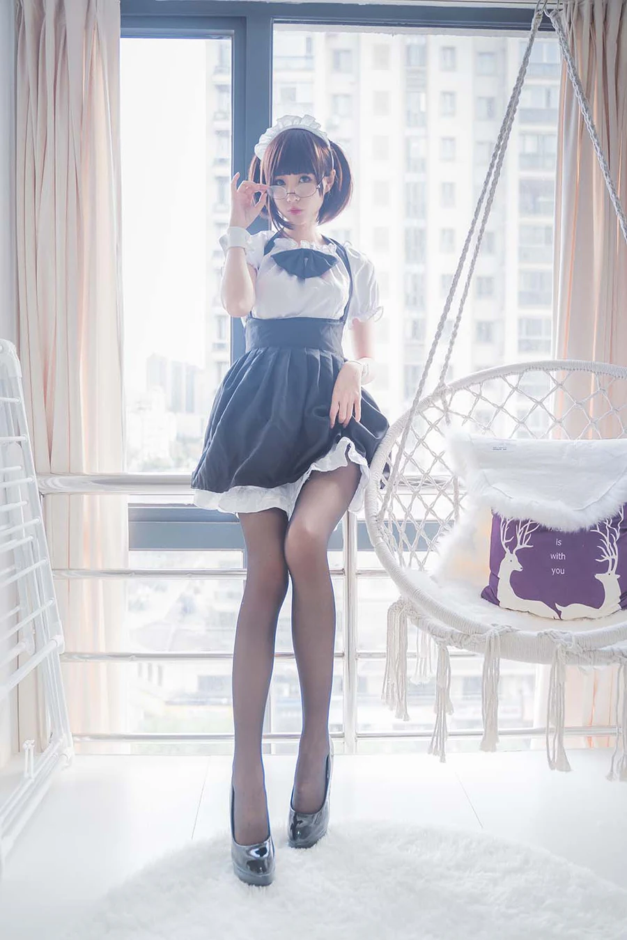 西园寺南歌写真 – 黑袜 Cosplay-第2张
