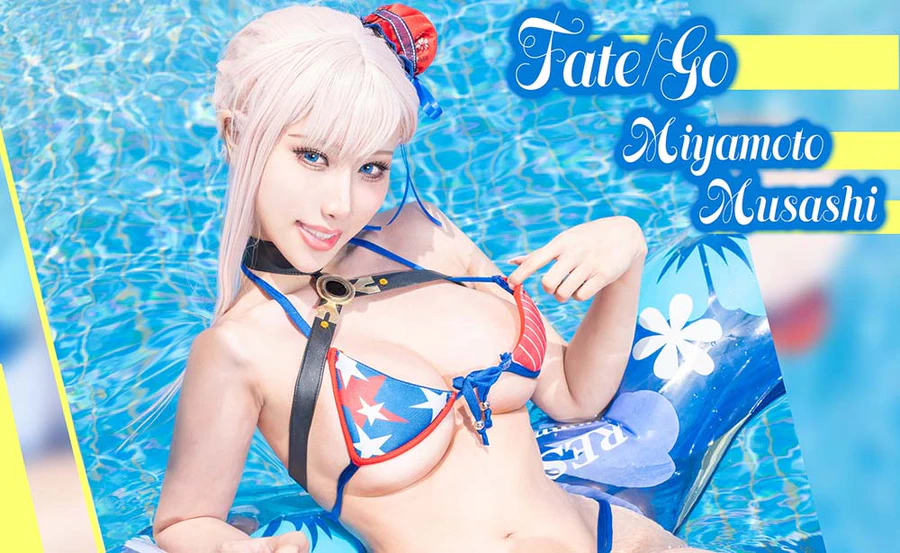 Hane Ame 雨波写真 – 武藏泳装 Cosplay-第2张