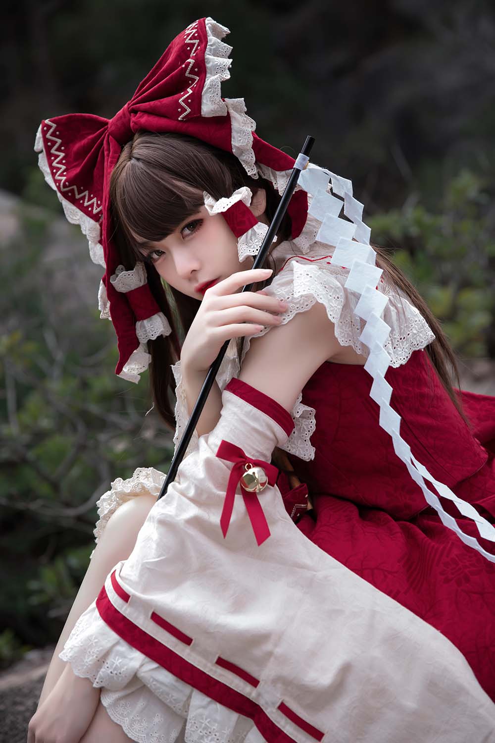G44不会受伤 – 灵梦 Cosplay-第1张