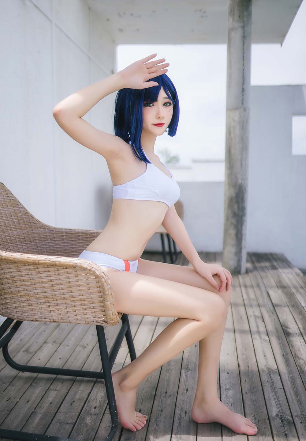 南桃Momoko – 吊带内衣 Cosplay-第1张