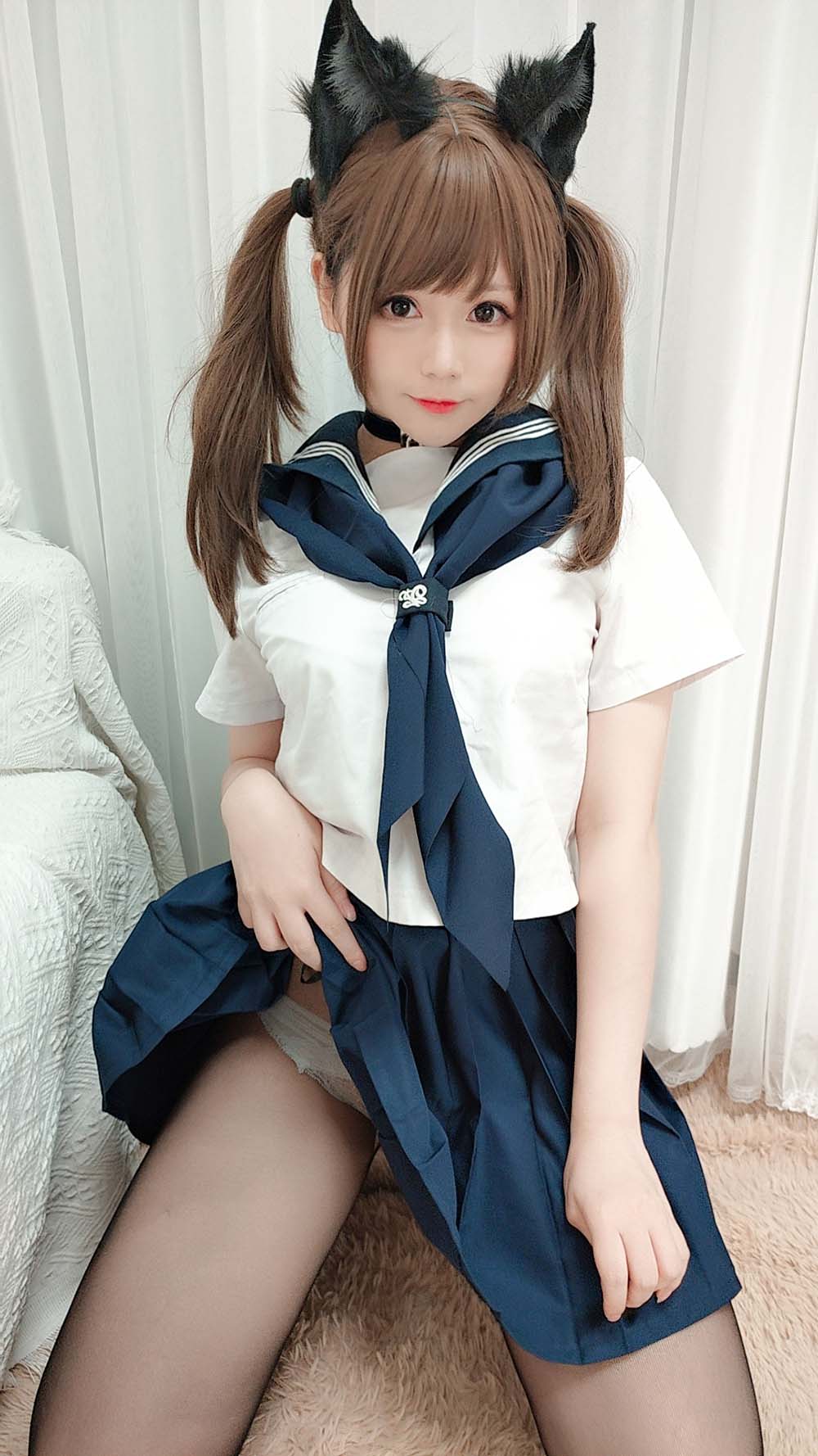 Nyako喵子 – 水手服 Cosplay-第1张