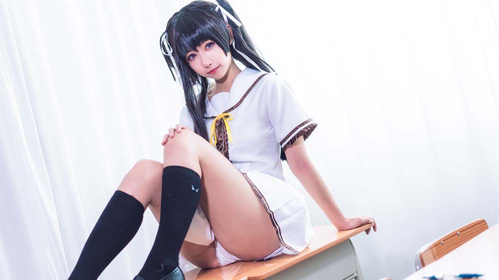 Momoko葵葵 – 铃白 Cosplay-第2张