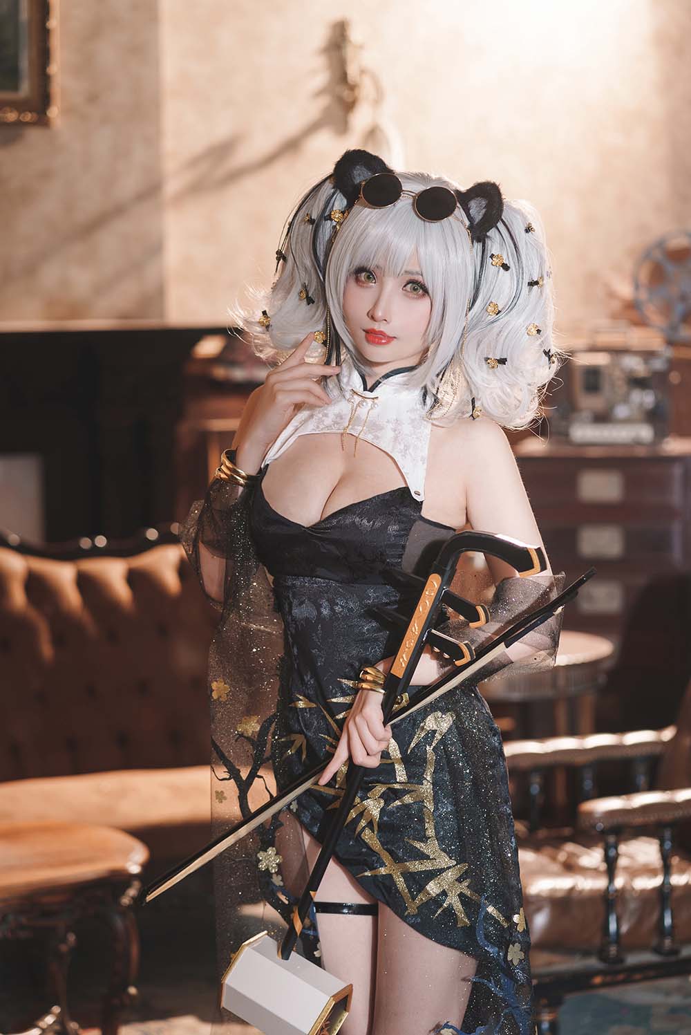 rioko凉凉子 – 食铁兽音乐会 Cosplay-第1张