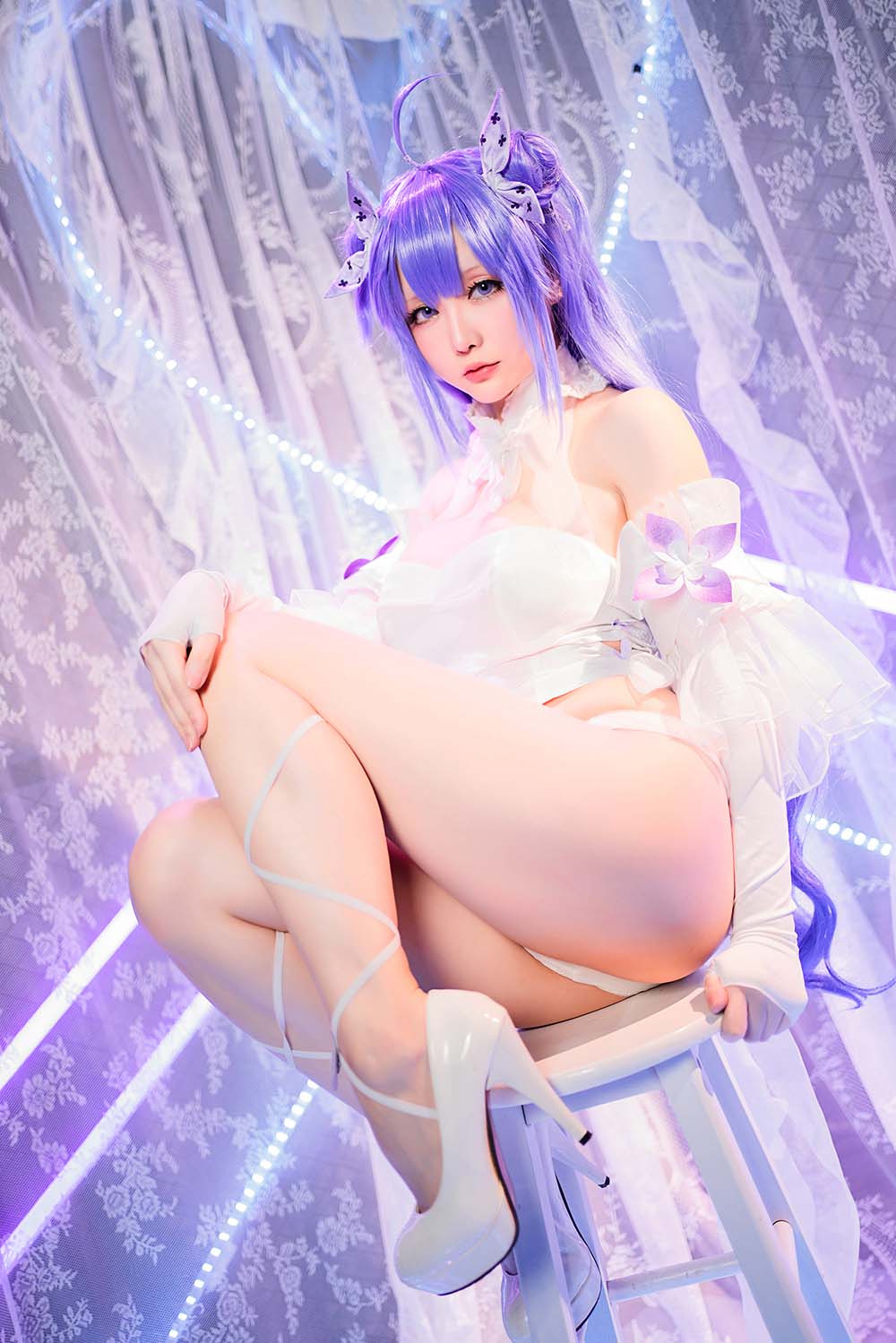 星之迟迟 – 纯白と漆黑《独角兽》 Cosplay-第1张