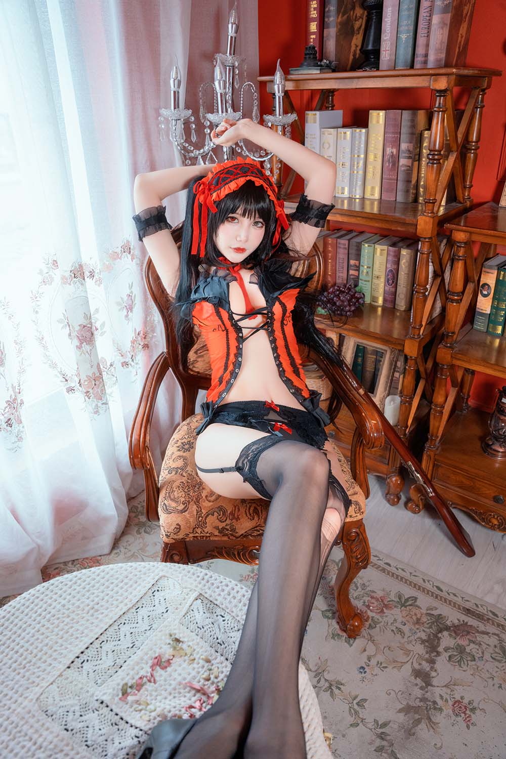 仙九Airi – 狂三内衣 Cosplay-第1张