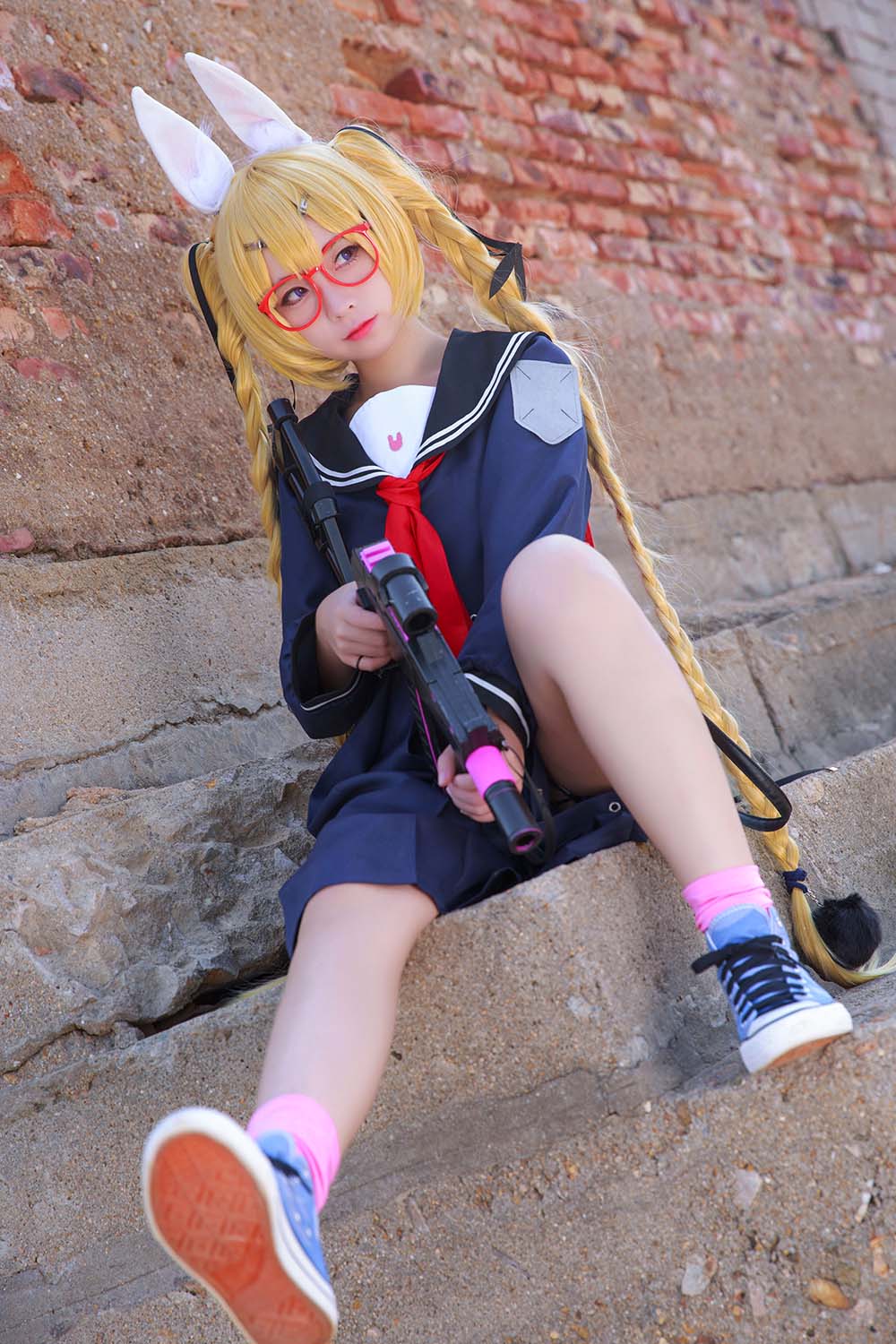 G44不会受伤 – 旋风校服 Cosplay-第1张