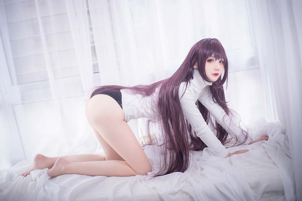 仙九Airi – 斯卡哈毛衣 Cosplay-第1张