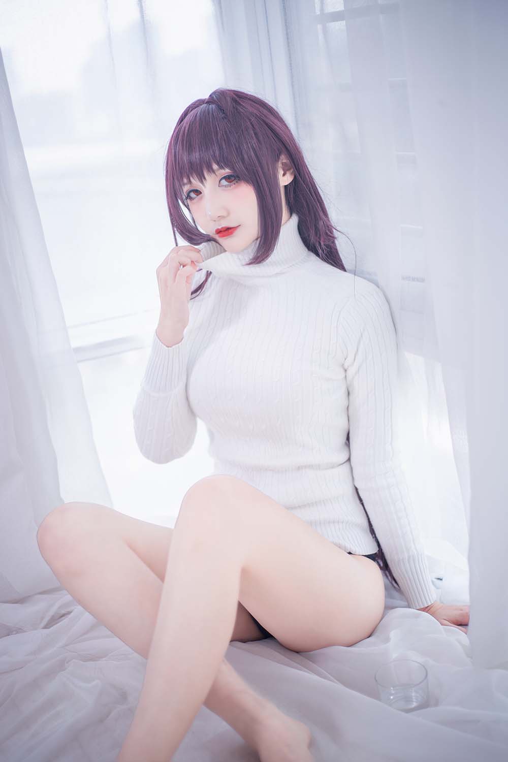 仙九Airi – 斯卡哈毛衣 Cosplay-第2张