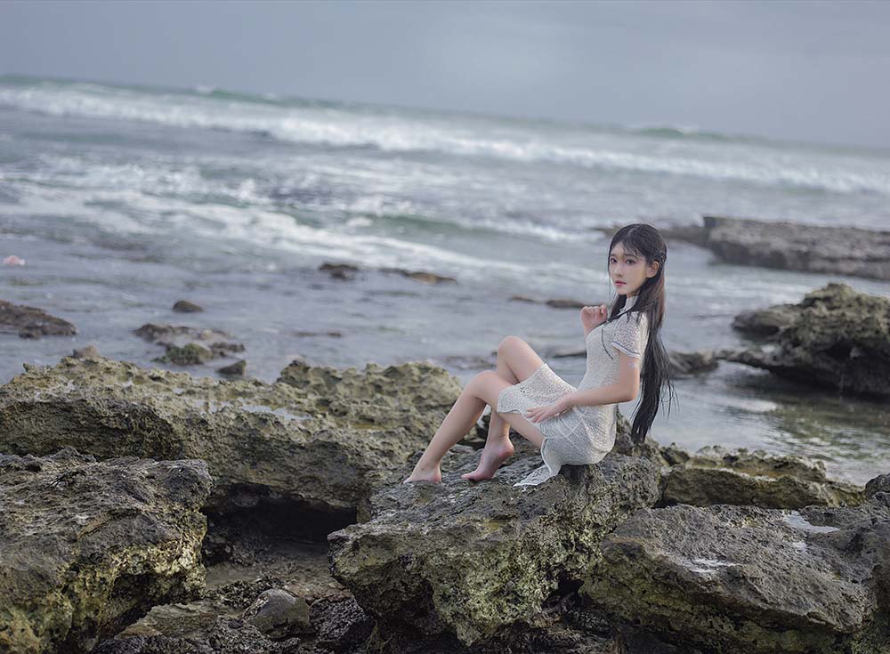 南桃Momoko – 白旗袍 Cosplay-第1张