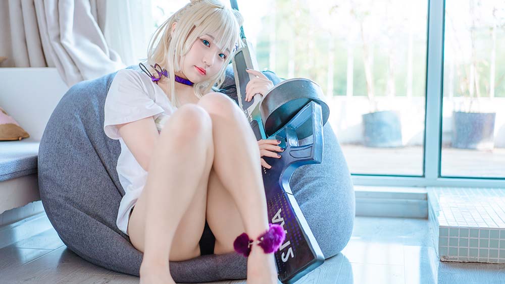 Mime弥美 – 少女前线 AA-12 无烟棒棒糖 Cosplay-第1张