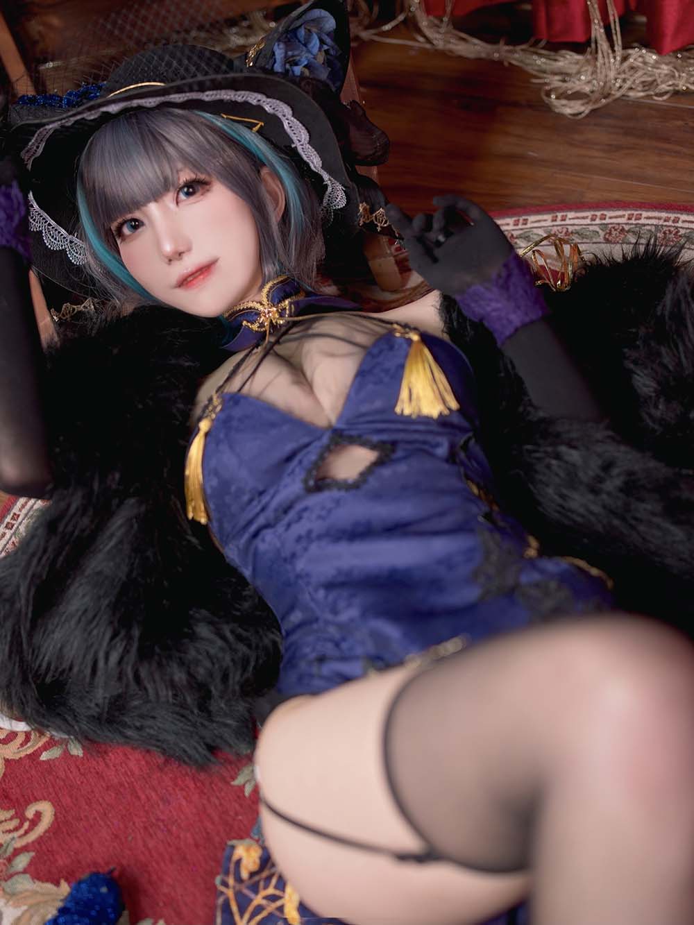 卜呦Mikon – 柴郡音乐绚烂 Cosplay-第1张