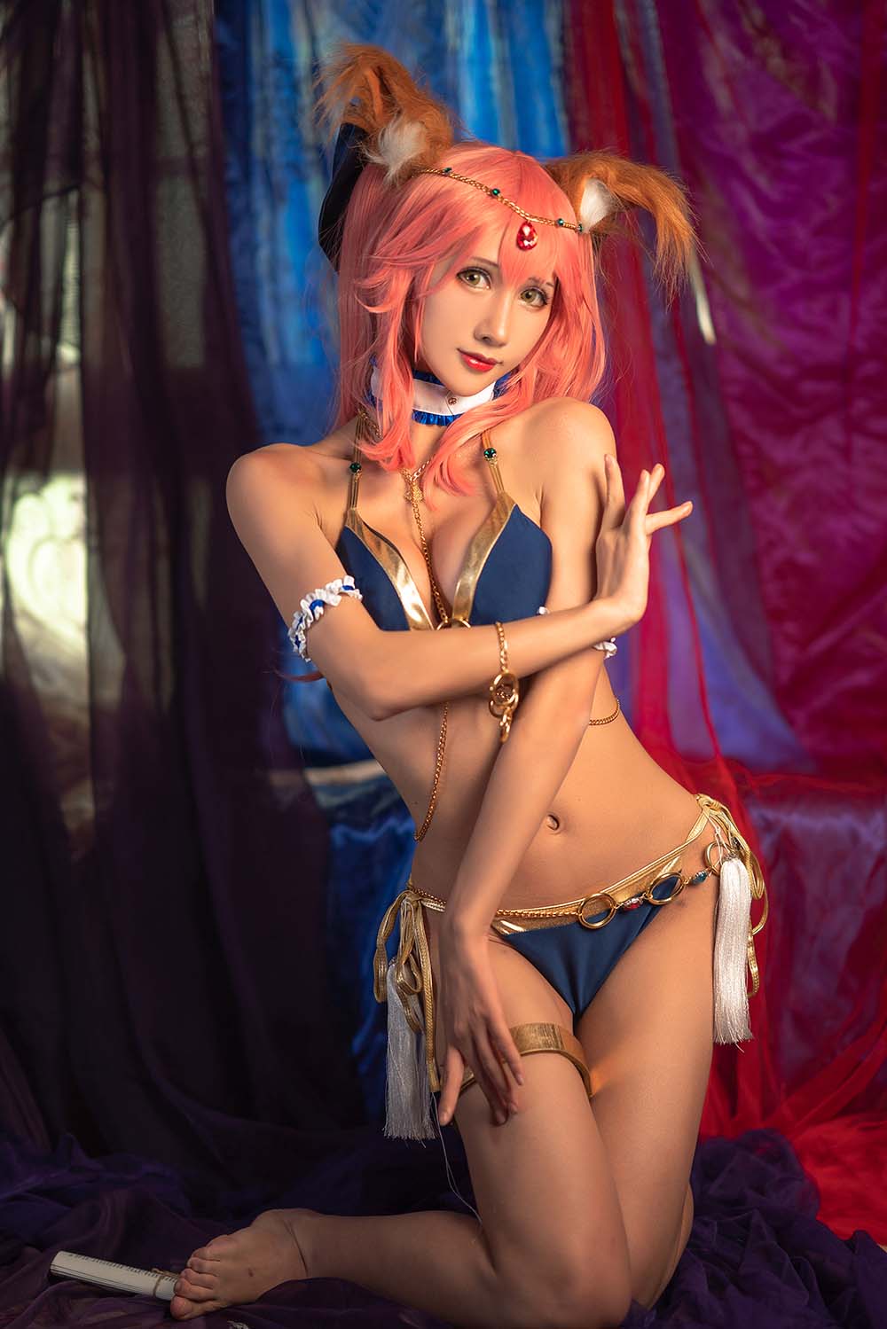 雅祈 – 玉藻前 Cosplay-第1张