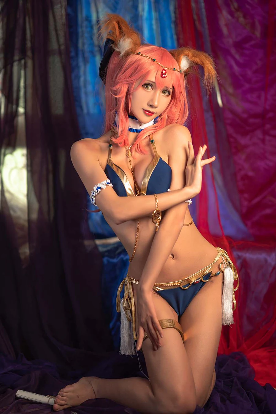 雅祈 – 玉藻前 Cosplay-第1张