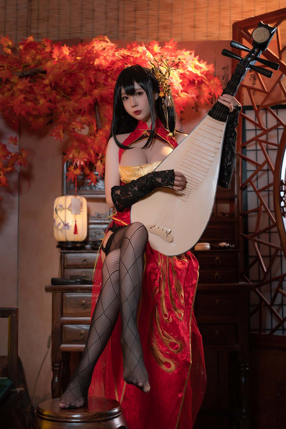 西园寺南歌写真 – 大凤 旗袍 Cosplay-第1张