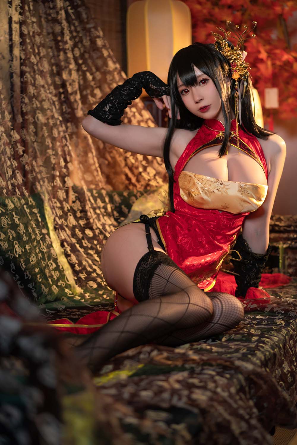 西园寺南歌写真 – 大凤 旗袍 Cosplay-第2张