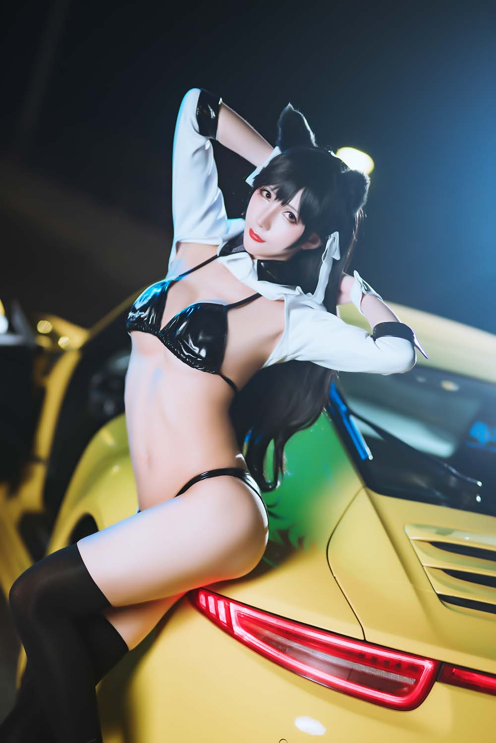 雅祈 – 碧蓝航线赛车爱宕 Cosplay-第1张