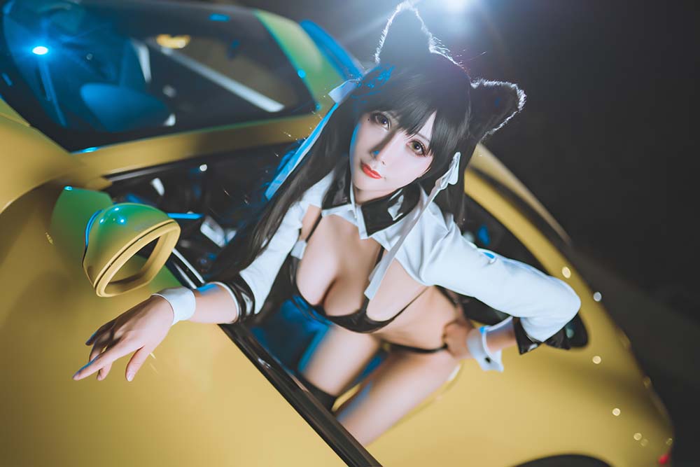 雅祈 – 碧蓝航线赛车爱宕 Cosplay-第2张