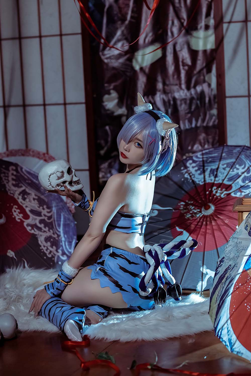二佐Nisa – 蕾姆 夏日鬼衣 Cosplay-第2张
