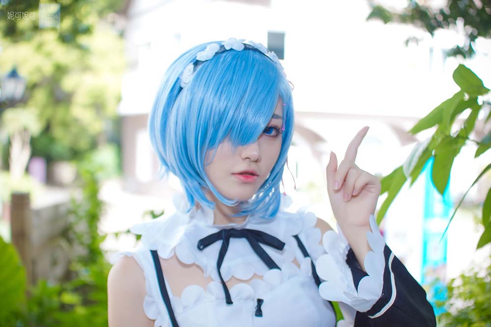 南桃Momoko – 蕾姆 Cosplay-第1张