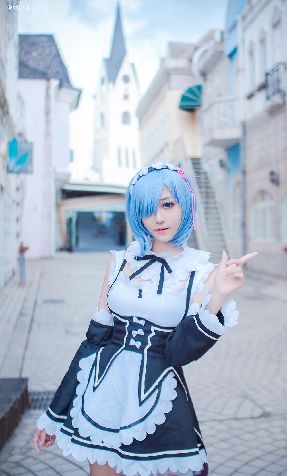 南桃Momoko – 蕾姆 Cosplay-第2张
