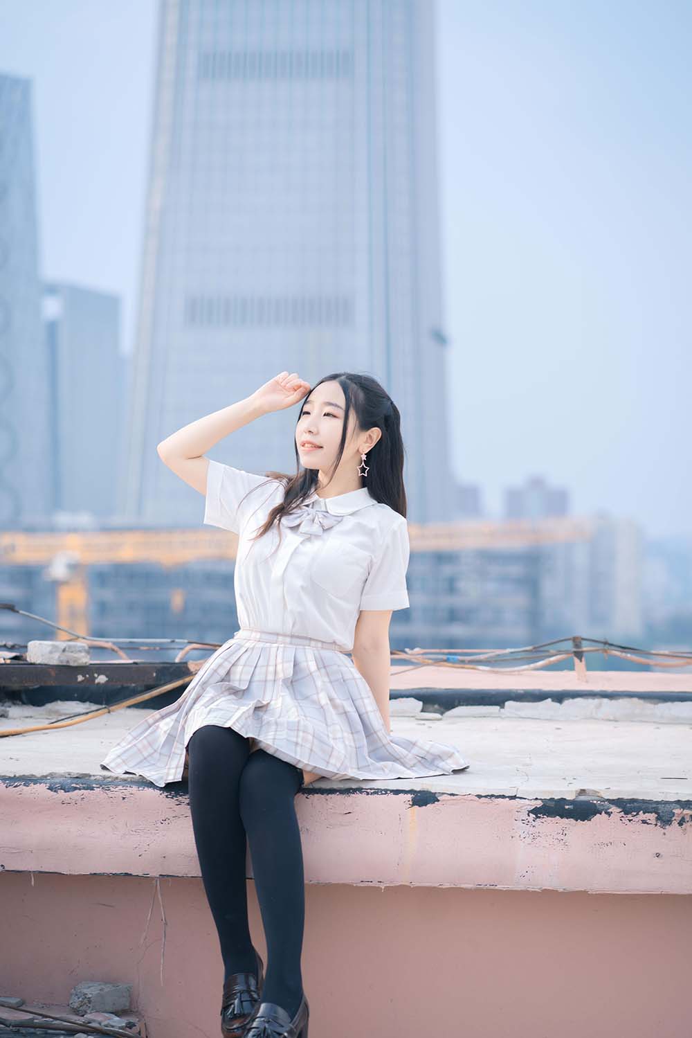 穆零Mu0 – 天台jk Cosplay-第1张