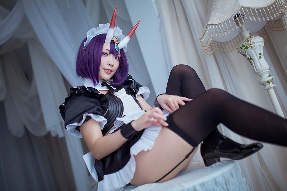 Mime弥美 – 酒呑童子女仆 Cosplay-第2张