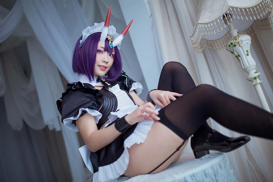 Mime弥美 – 酒呑童子女仆 Cosplay-第2张