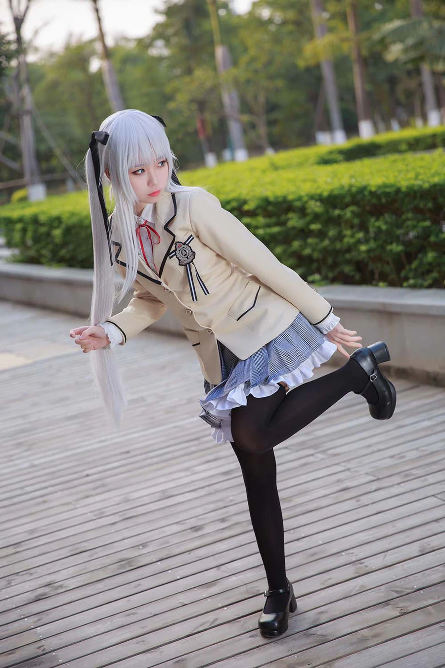 G44不会受伤 – 雾枝校服 Cosplay-第2张