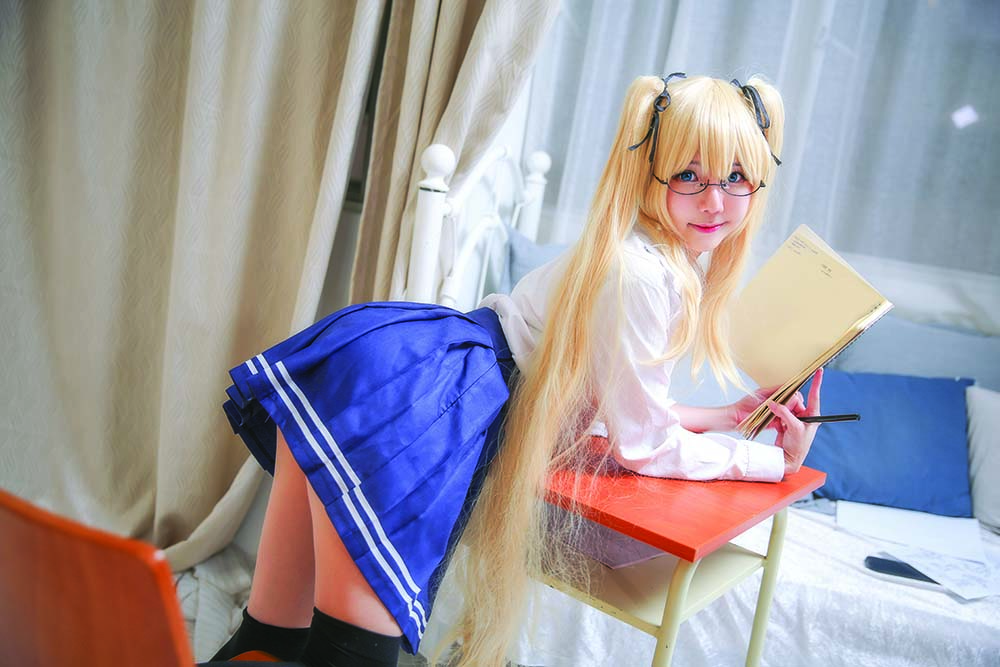 Sally Dorasnow – Eriri School Girl Cosplay-第1张