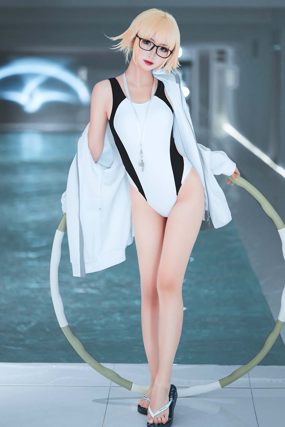 面饼仙儿 – 贞德泳衣 Cosplay-第1张