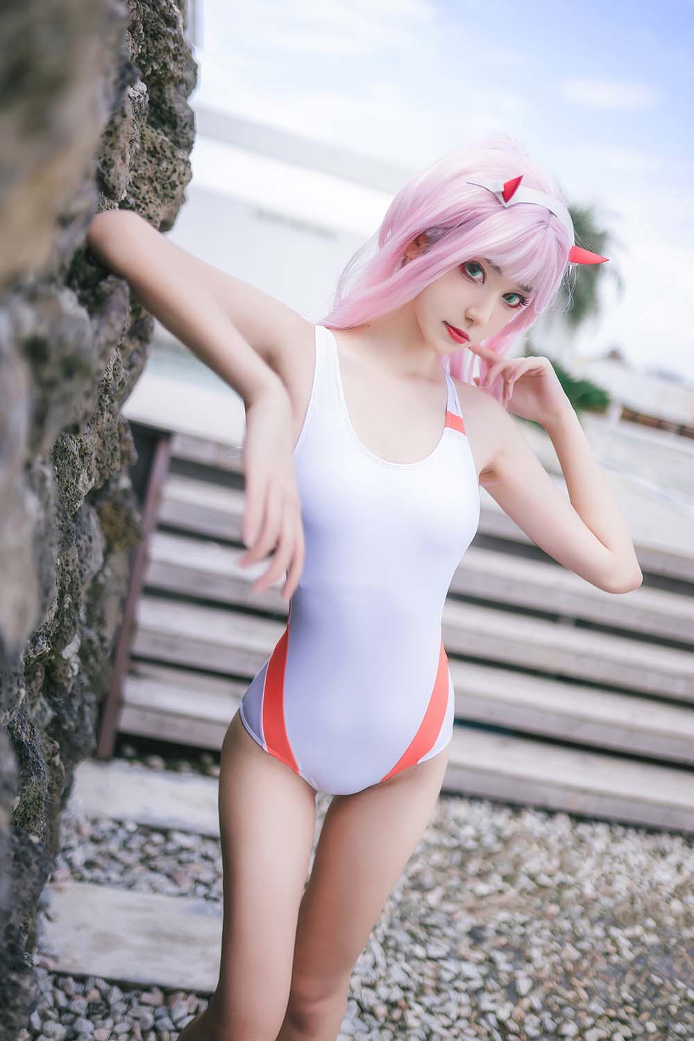 南桃Momoko – 连体泳衣 Cosplay-第1张