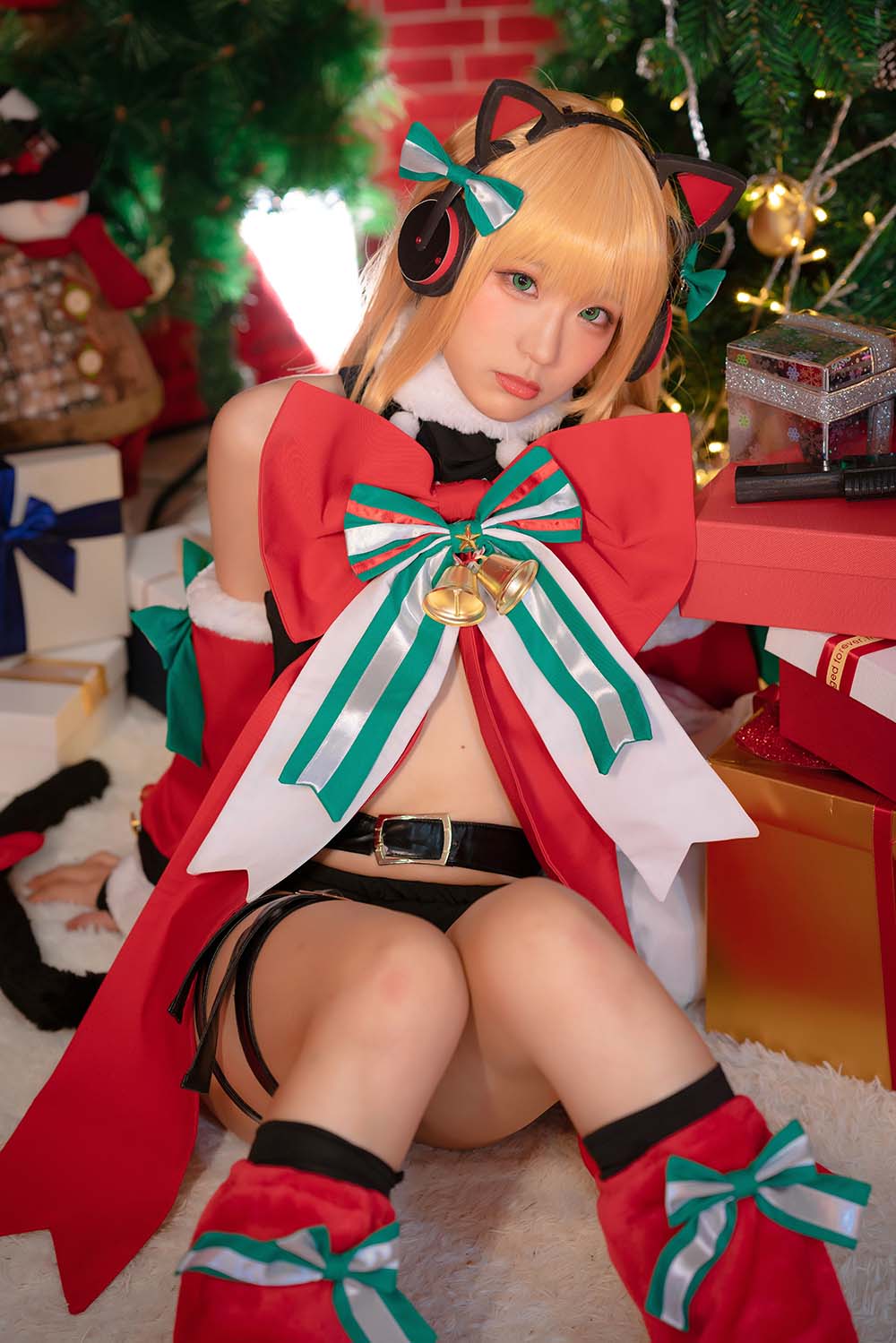 Mime弥美 – 少女前线 TMP 圣诞节 Cosplay-第2张