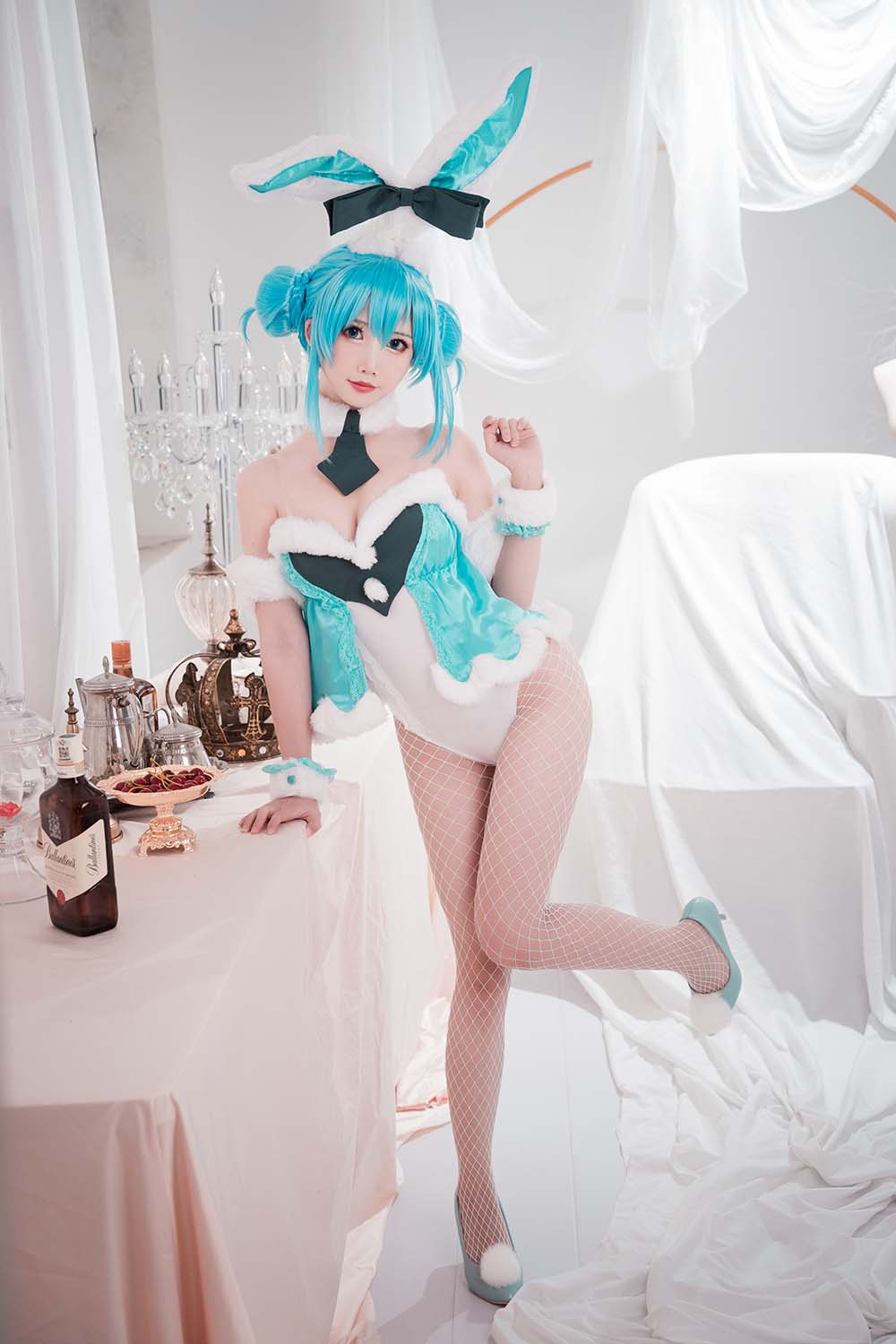 面饼仙儿 – 初音兔女郎 Cosplay-第1张