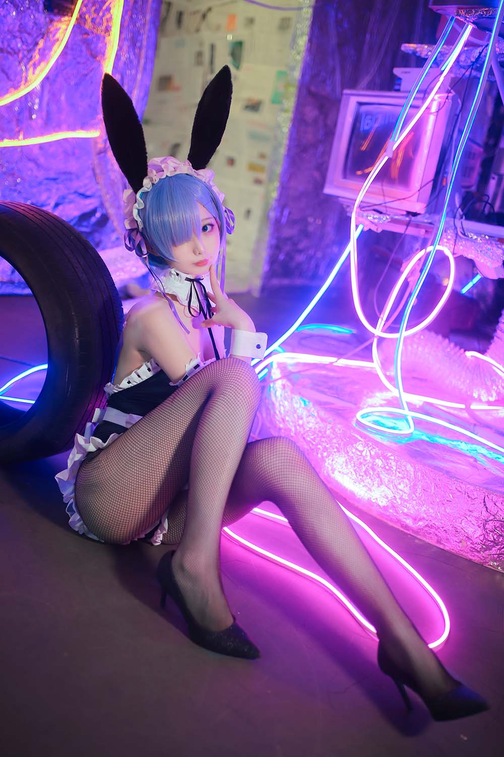 封疆疆v – 蕾姆兔女郎 Cosplay-第1张