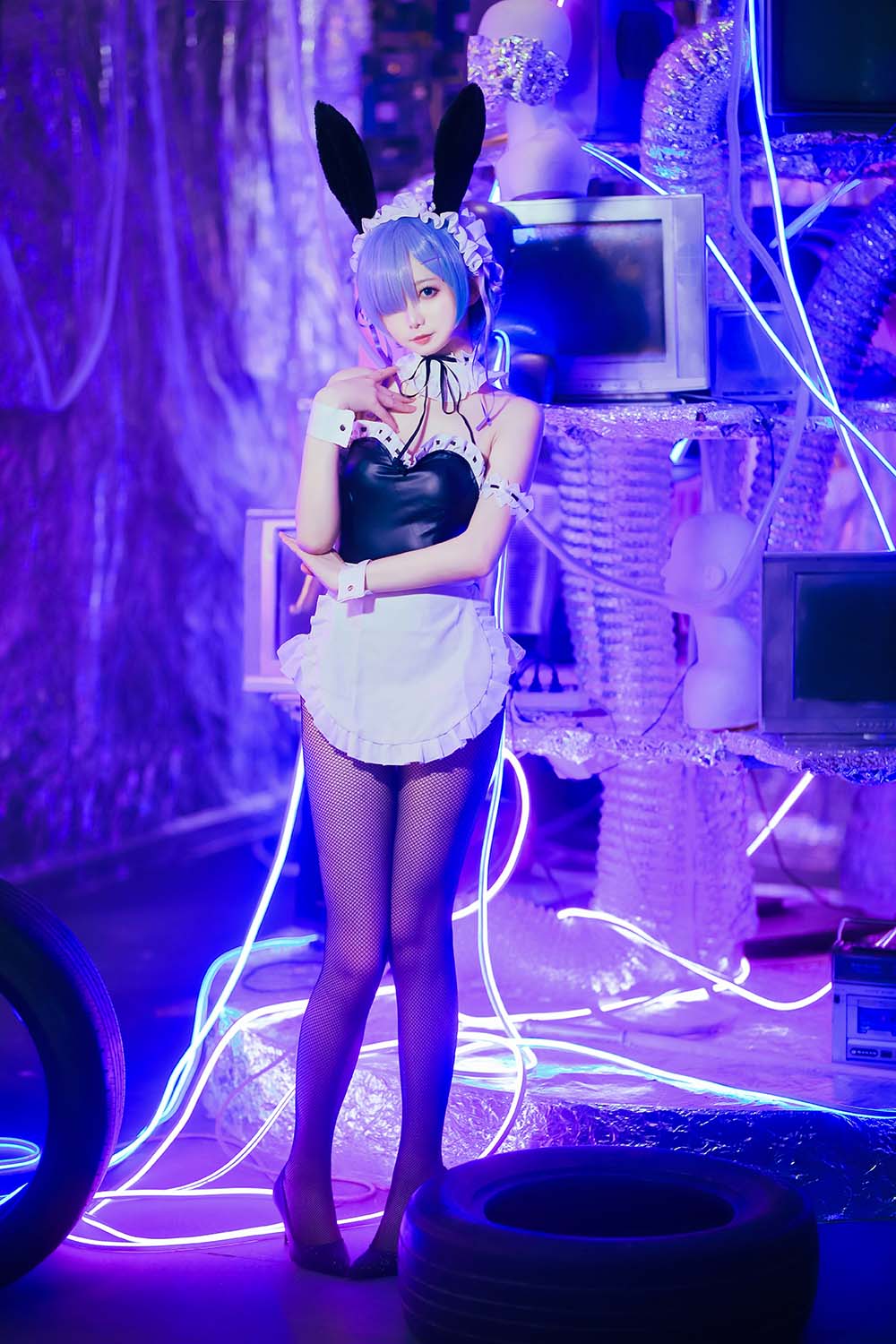 封疆疆v – 蕾姆兔女郎 Cosplay-第2张