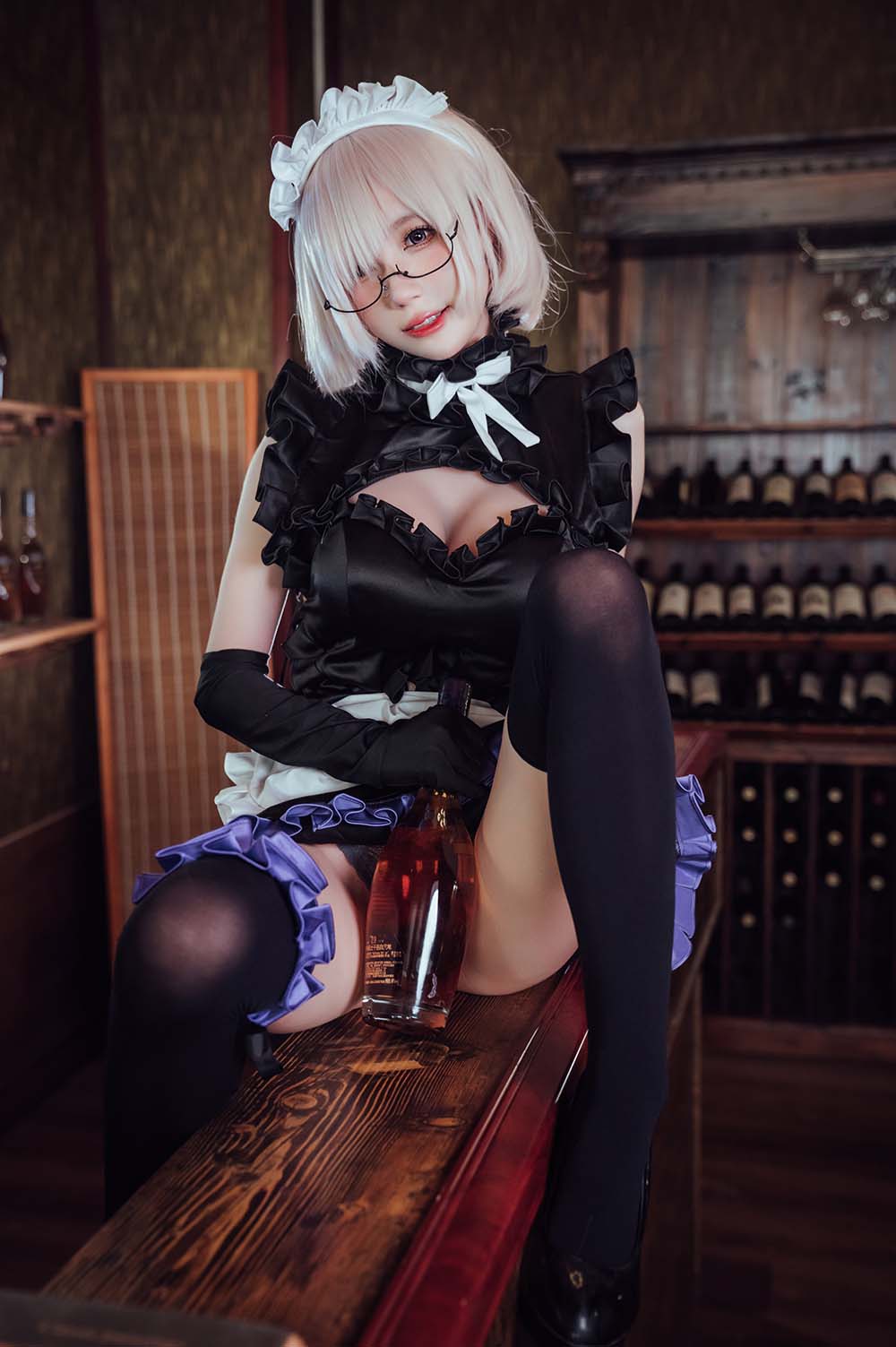 西园寺南歌写真 – 玛修女仆 Cosplay-第1张